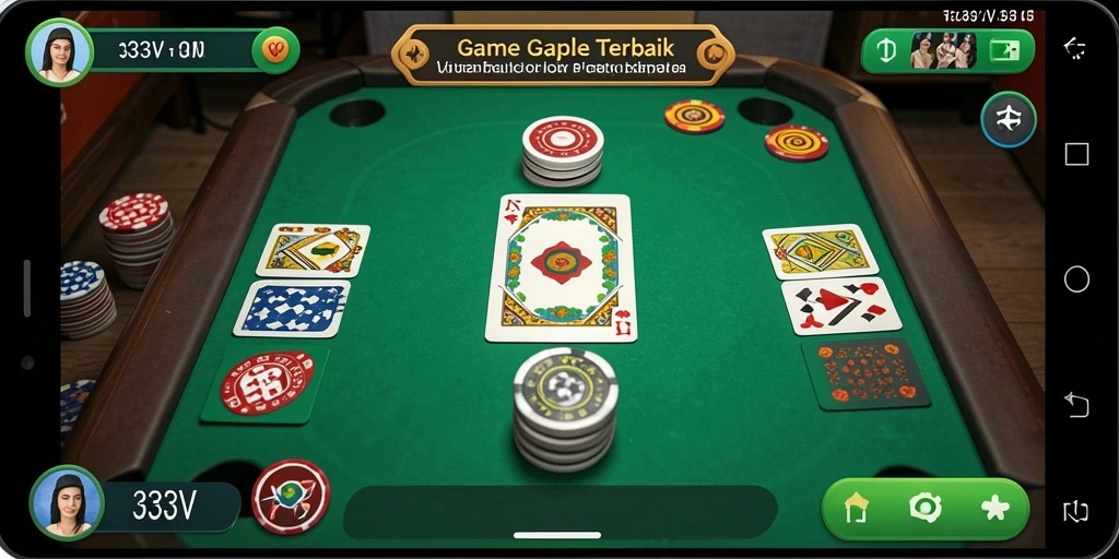 Tampilan gameplay seru dan mendetail dari Gaple 333V.