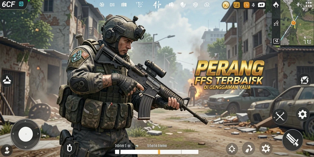 Tangkapan layar menampilkan aksi intens dalam gameplay FPS.