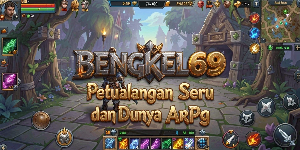 Tampilan gameplay menarik dalam BENGKEL69 yang penuh aksi.