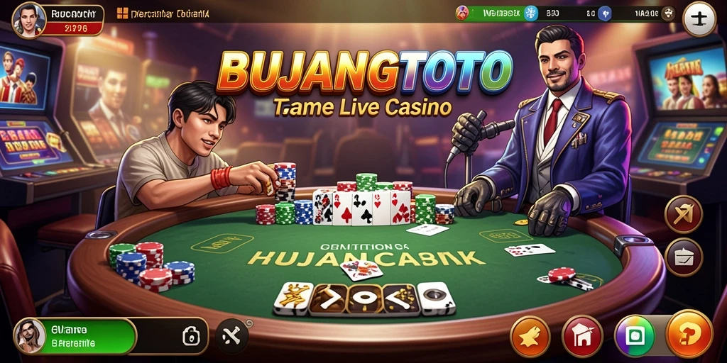 Tampilan menarik dari gameplay Live Casino di BUJANGTOTO.