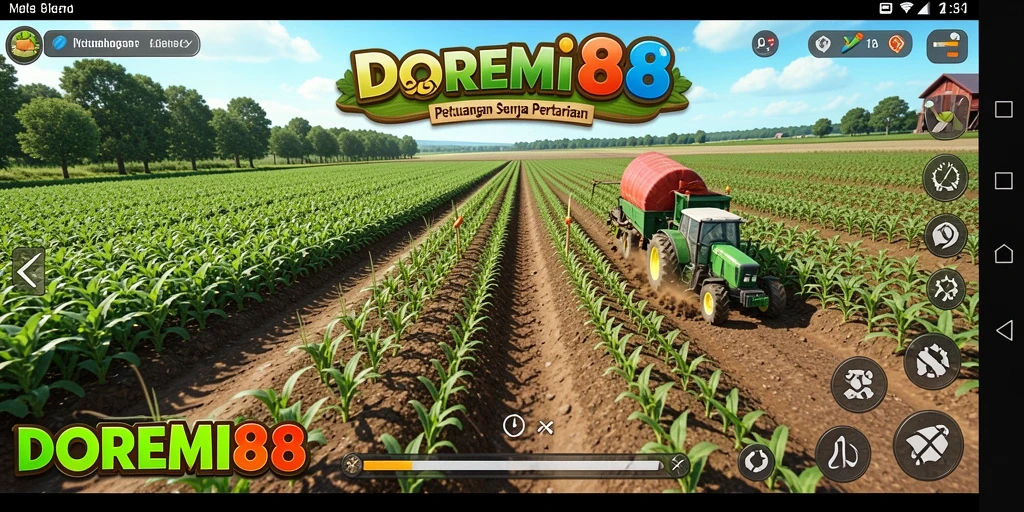 Screenshot gameplay DOREMI88 yang menunjukkan aktivitas pertanian menakjubkan.
