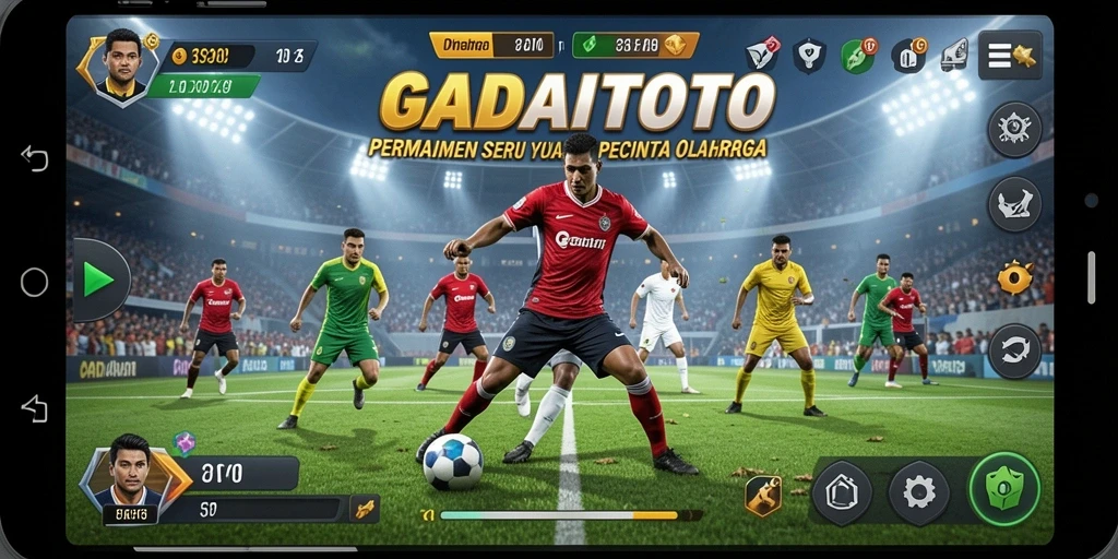 Tampilan gameplay seru di GADAITOTO saat berkompetisi dalam olahraga.