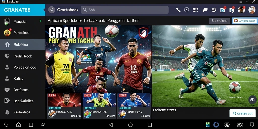 Tampilan gameplay Sportsbook yang menarik di GRANAT88.
