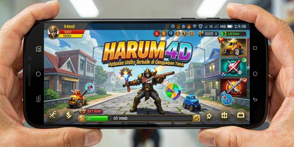 Tampilan antarmuka pengguna aplikasi HARUM4D yang intuitif dan responsif.