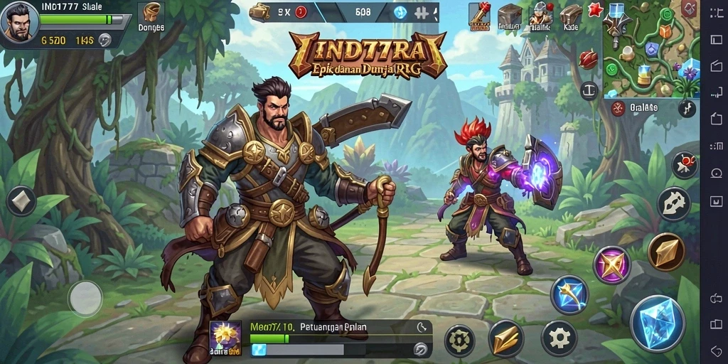 Tampilan menakjubkan dari gameplay RPG yang menarik.