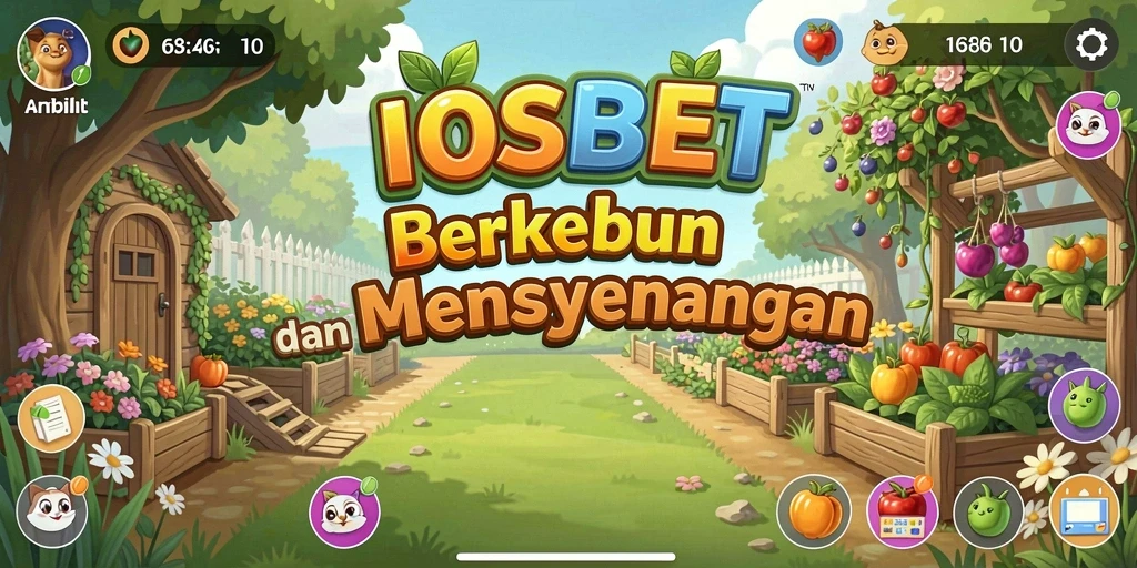 Tangkapan layar utama IOSBET menunjukkan aktivitas bertani yang menarik dan menyenangkan.