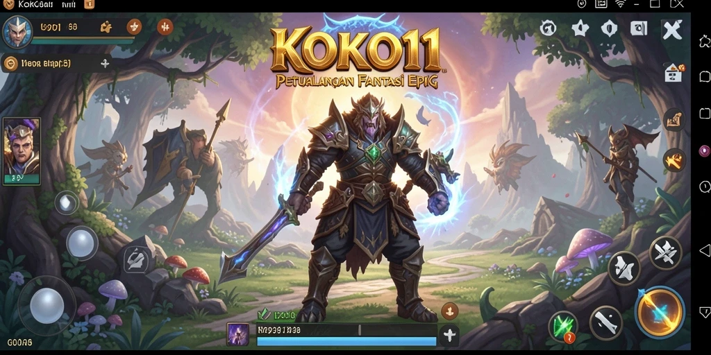 Tangkapan layar gameplay KOKO11 yang memukau dan penuh aksi RPG.