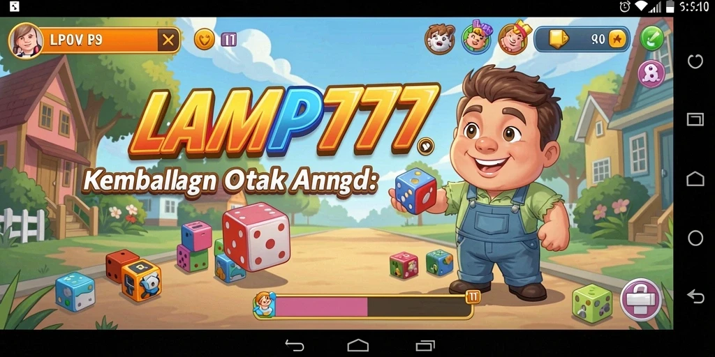 Tampilan gameplay menantang dari LAMPU777 dengan puzzle yang menarik.