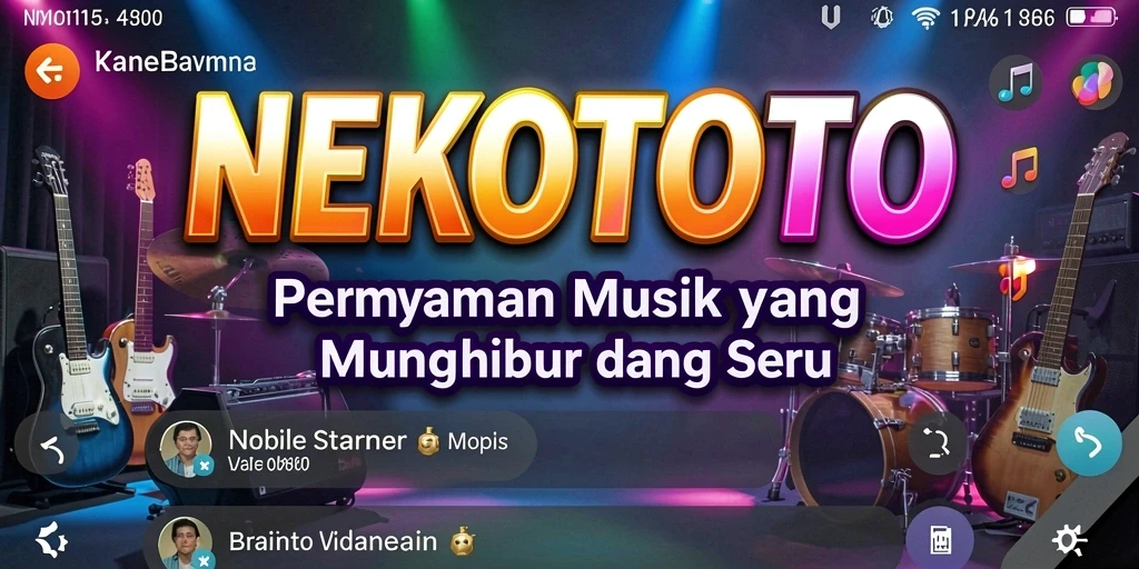 Tampilan gameplay NEKOTOTO yang seru dengan variasi musik.