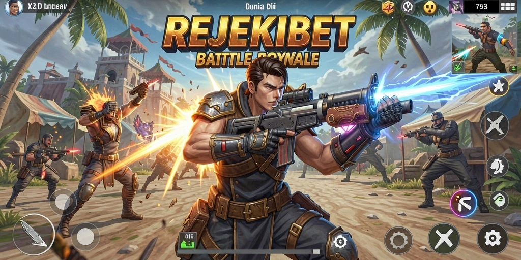 Gameplay seru dalam dunia pertarungan Battle Royale.