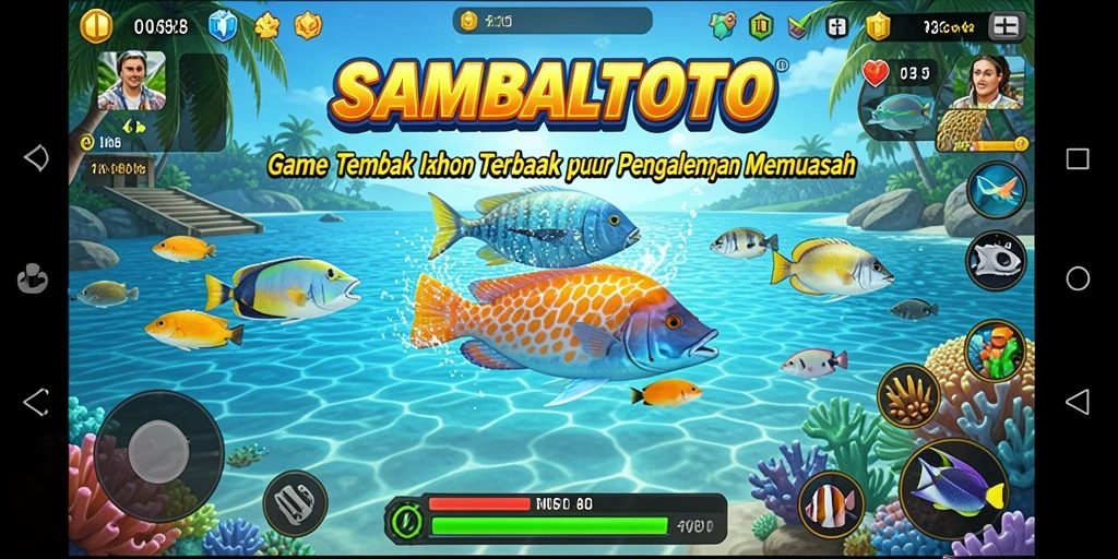 Tampilan gameplay seru saat menangkap ikan di SAMBALTOTO.