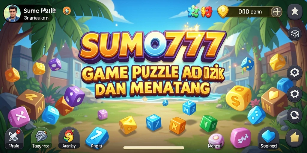Tangkapan layar gameplay SUMO777 menampilkan puzzle yang menarik.
