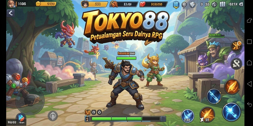 Tampilan gameplay yang menarik dalam RPG TOKYO88.