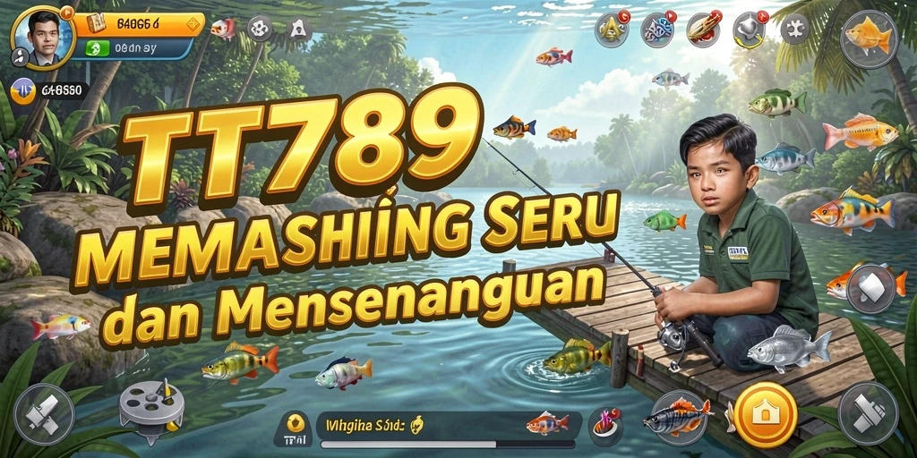 Screenshot gameplay TT789 menampilkan keseruan memancing di laut.